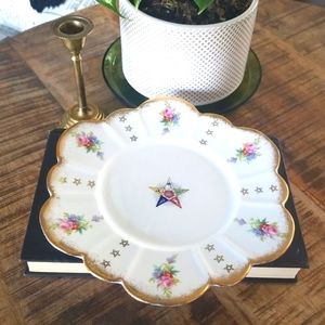Vintage Royal Stuart Order of the Eastern Star Plate by Spencer Stevens
